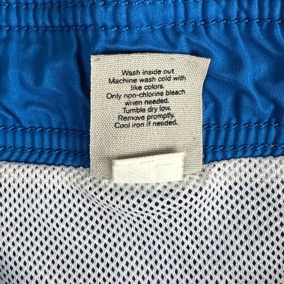 Hang Ten Swim Trunks Shorts Mens Size Large Blue Gray Shark Print Athleisure - Picture 9 of 12